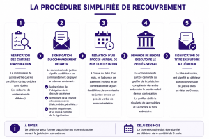 procédure simplifiée de recouvrement des créances commerciales